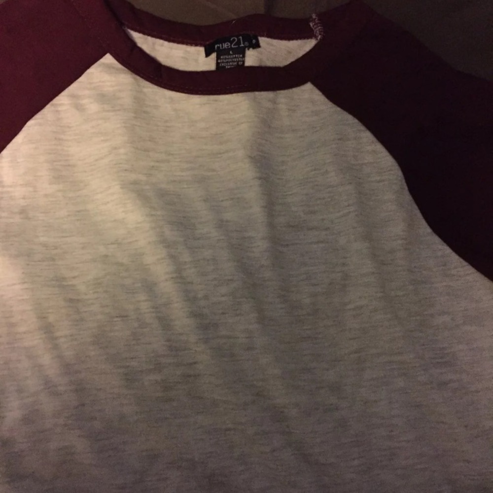Maroon Crop Top